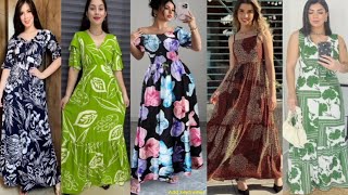 Long summer maxi dresses design ideas for ladies 2026