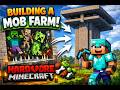 Building a Mob Farm on hardcore Minecraft Day 175/1000