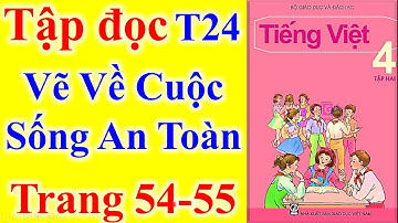 Tiếng Việt Lớp 4 Tuần 24 – Tập Đọc -  Vẽ Về Cuộc Sống An Toàn – Trang 54 - 55