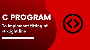 C program to implement fitting of straight line