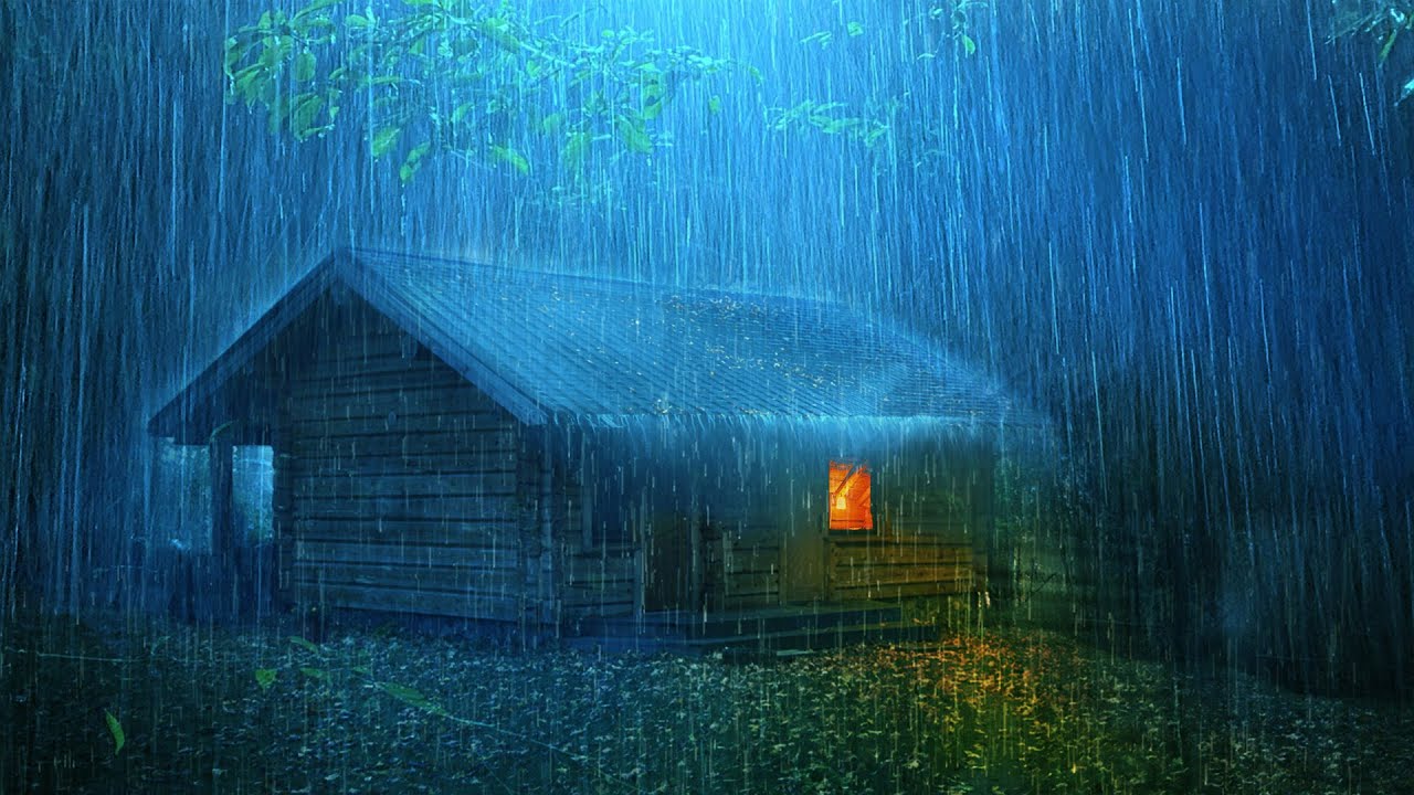 3分钟内你会瞬间入睡和大雨和雷声晚上 - 雨声入睡 - Rain Sound - YouTube