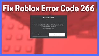 Celebrity Fix Roblox Error Code: 266 (Your connection timed out) Profile