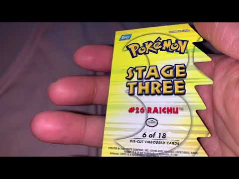 #188 Pokémon Topps Die-Cut Embossed Raichu