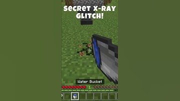 Secret xray glitch in minecraft
