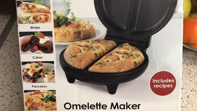 Oster CKSTOML2S-DM DiamondForce Electric Omelet Maker, Small, Black