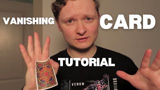 How To VANISH Any Card INSTANTLY - UNEDITED MAGIC TUTORIAL