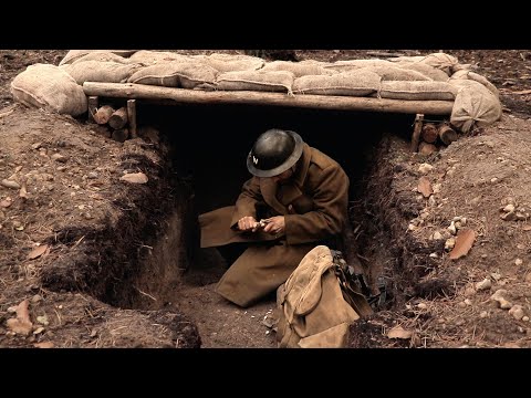 My First Night Sleeping in a WW2 Foxhole with Genuine WW2 Gear