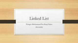 Linked List dan Implementasi di Java