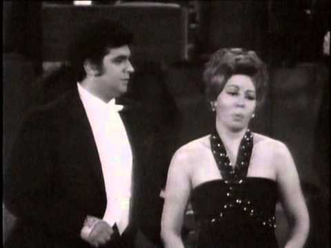 Placido Domingo und Maria Chiara 1970