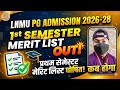 LNMU pg addmission 2026-28 first Merit list Out date | LNMU pg addmission 2026-28 1st merit list kab
