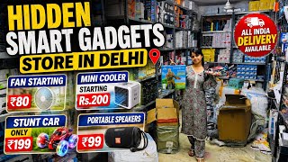 Smart Gadgets Warehouse in Gaffar Market 🔥 Mini AC Rs.499 | Speaker Only Rs.99 | Dl84vlogs
