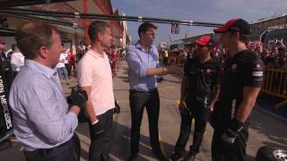 Team McLaren v Team BBC pit-stop challenge [BBC] F1 2011 Europe GP