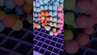 Rainbow Ball Drop 😍 | Satisfying 3D Animation #shorts#youtubeshorts#satisfying