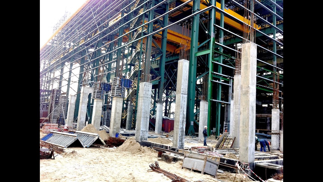 Construction of the compressor building InterpipeSteel / Строительство Компрессорной. Интерпайпсталь