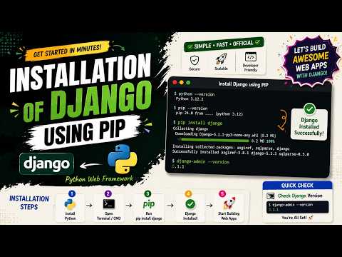 Installation of Django Using PIP