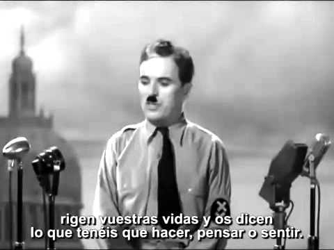 El Gran Dictador, Discurso Final, Charles Chaplin 1940 (Subtitulado en español)[1].webm