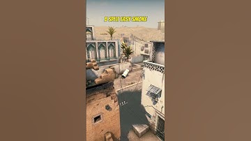 B SPLIT EASY SMOKE ON DUST 2 #shorts #csgo