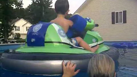 jaxon in the pool