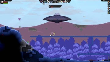 Starbound - First Boss Kill - UFO Pinguin