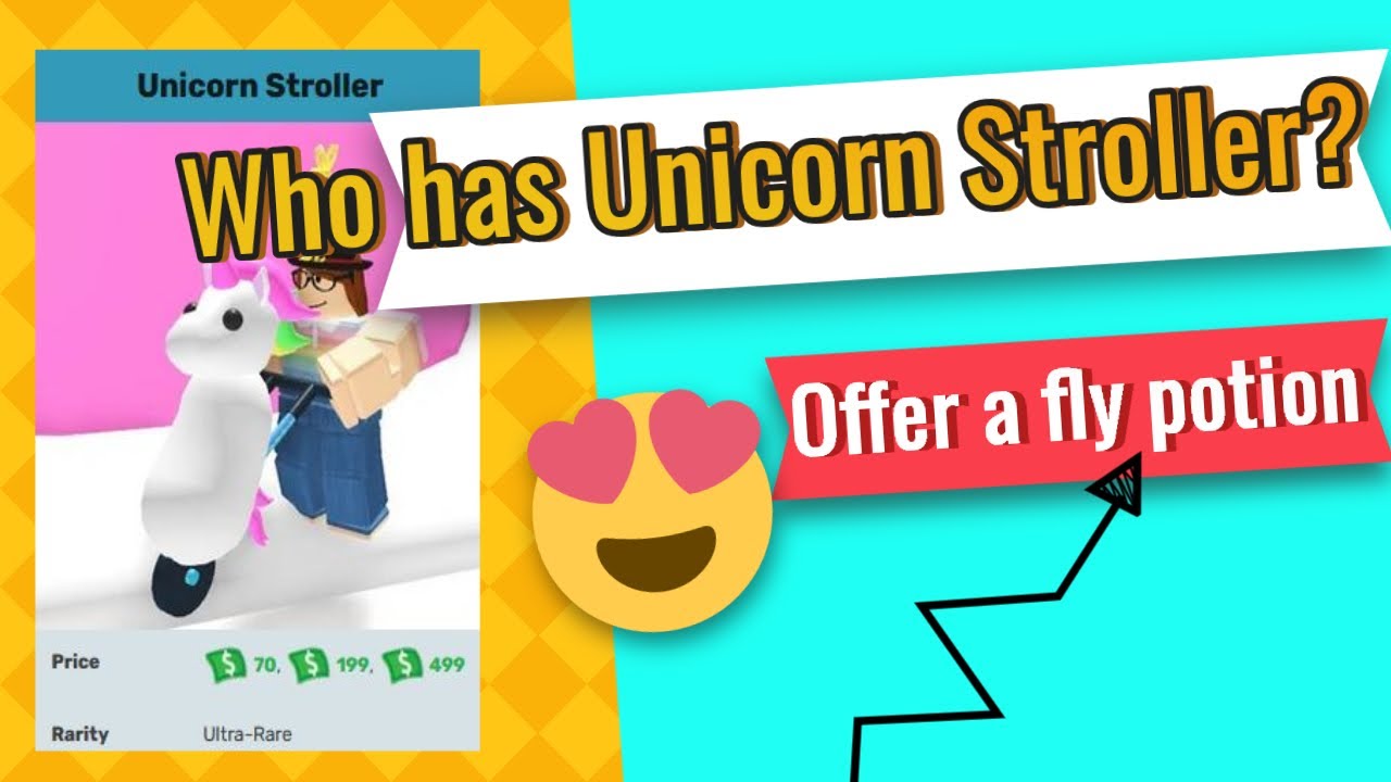 💜Who has Unicorn Stroller?💜 Offer a fly potion.💜 Please help me💜. Adopt