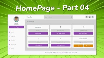 Complete Responsive Online Education Website Using HTML/CSS/JS /PHP -   Register, Login, Comments