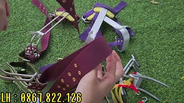 Guốc trèo cây | dụng cụ trèo cây | cựa trèo cây | dây đai an toàn giá chỉ 170k