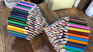 Woodturning  10,000 Pencil Illusion!