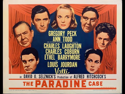 The Paradine Case (1947) Hitchcock Film Noir Starring Gregory Peck