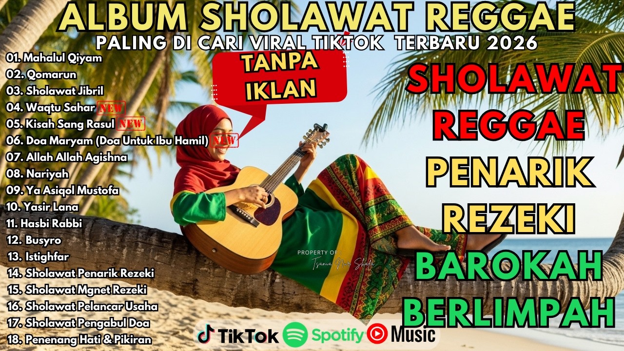 SHOLAWAT NABI MERDU BIKIN HATI ADEM 🎵 REGGAE | SHOLAWAT JIBRIL, WAQTU SAHAR | SHOLAWAT TERBARU