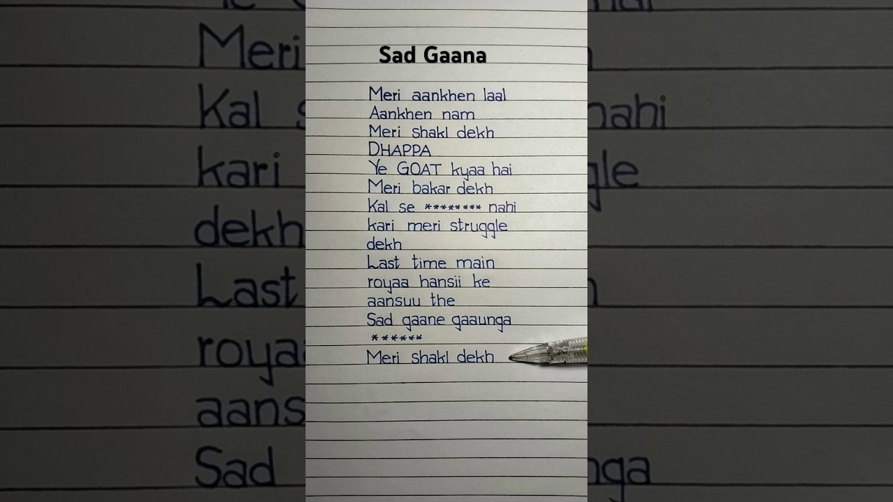 Sad Gaana Lyrics Song by AN1K8T and Bali 