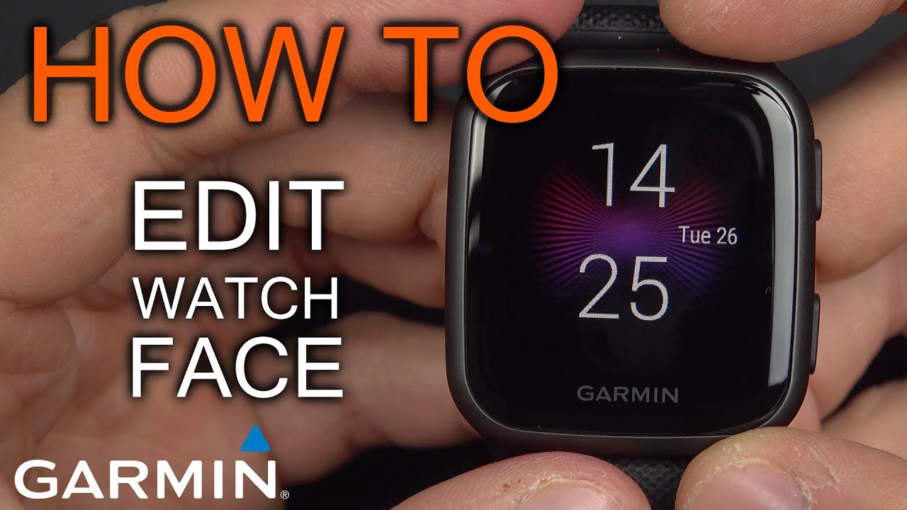 How to Edit Garmin Watch - YouTube