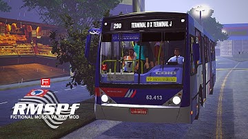 Caio Millennium II O500M - Linha 290/Mapa RMSPf FASE 3.1 - Proton Bus Simulator
