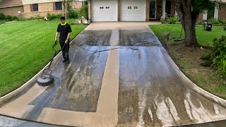 We PRESSURE WASHED the DIRTIEST DRIVEWAY we could Find results will shock you