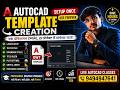 How To Create Name Plate In AutoCAD | Template file In AutoCAD