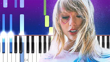 Taylor Swift - Death By A Thousand Cuts (Piano tutorial)