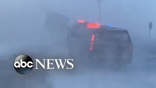 Winter storm hits North Dakota