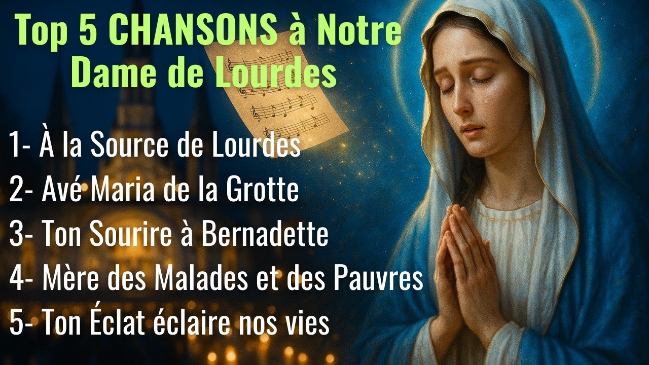Chants marials très doux à Lourdes | Louange et méditation chrétienne