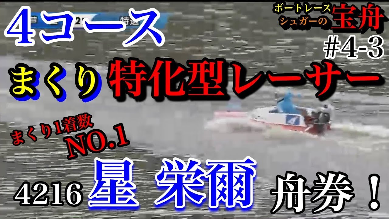 ボートレース・競艇】センターまくり特化型レーサー☆星栄爾選手☆迷わ