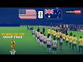 USA vs AUSTRALIA - FIFA World Cup 2026 Group Stage | Full Match All Goals | Simulation PES