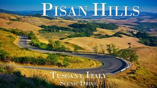 Tuscany 4k Drive | Lari to Pisa Tuscan Countryside & Villages