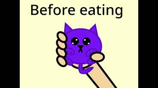 Puffball Before eating after eating