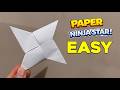 How to Make a Paper Ninja Star That Spins Fast (shuriken paper)