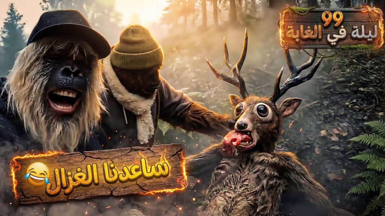 99 ليلة في الغابة | مساعدة الغزال وانقاد الطفل الخامس 😱🔥