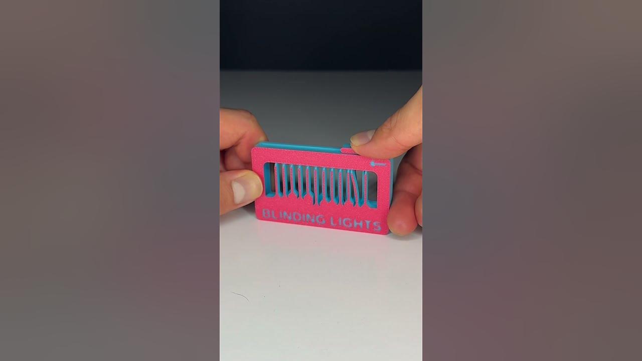 3D Printed The Weeknd Blinding Lights Musical Fidget