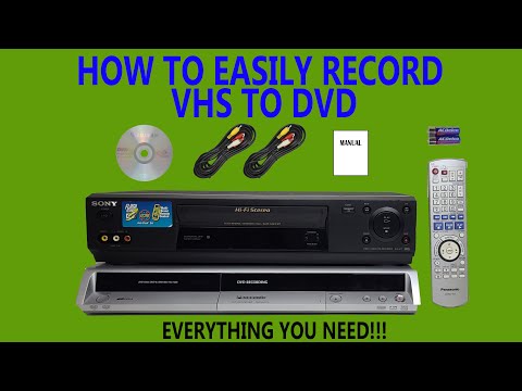 Video: Jak Nahrávat Z Videorekordéru Na Disk