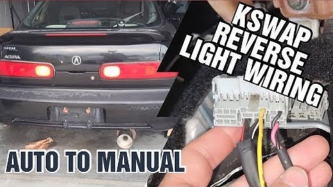 How to wire up Reverse light on a K-swap Auto to Manual Integra/Civic