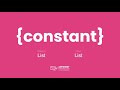 AppSheet List {constant}