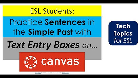 #CANVAS: How to Do a #Quiz w/ #Text Entry