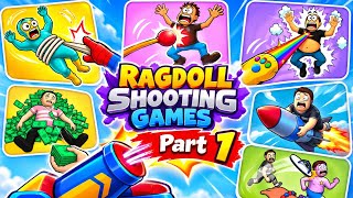 Ragdoll Shooting Games Part 1 🎯💥 | Crazy Ragdoll Physics & Funny Gameplay screenshot 1
