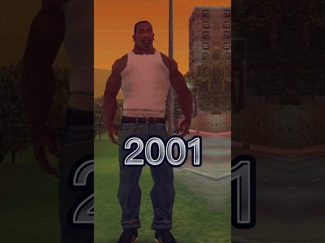 Carl Johnson Evolution (1968-2023) #shorts #evolution #gta #gtasanandreas class=